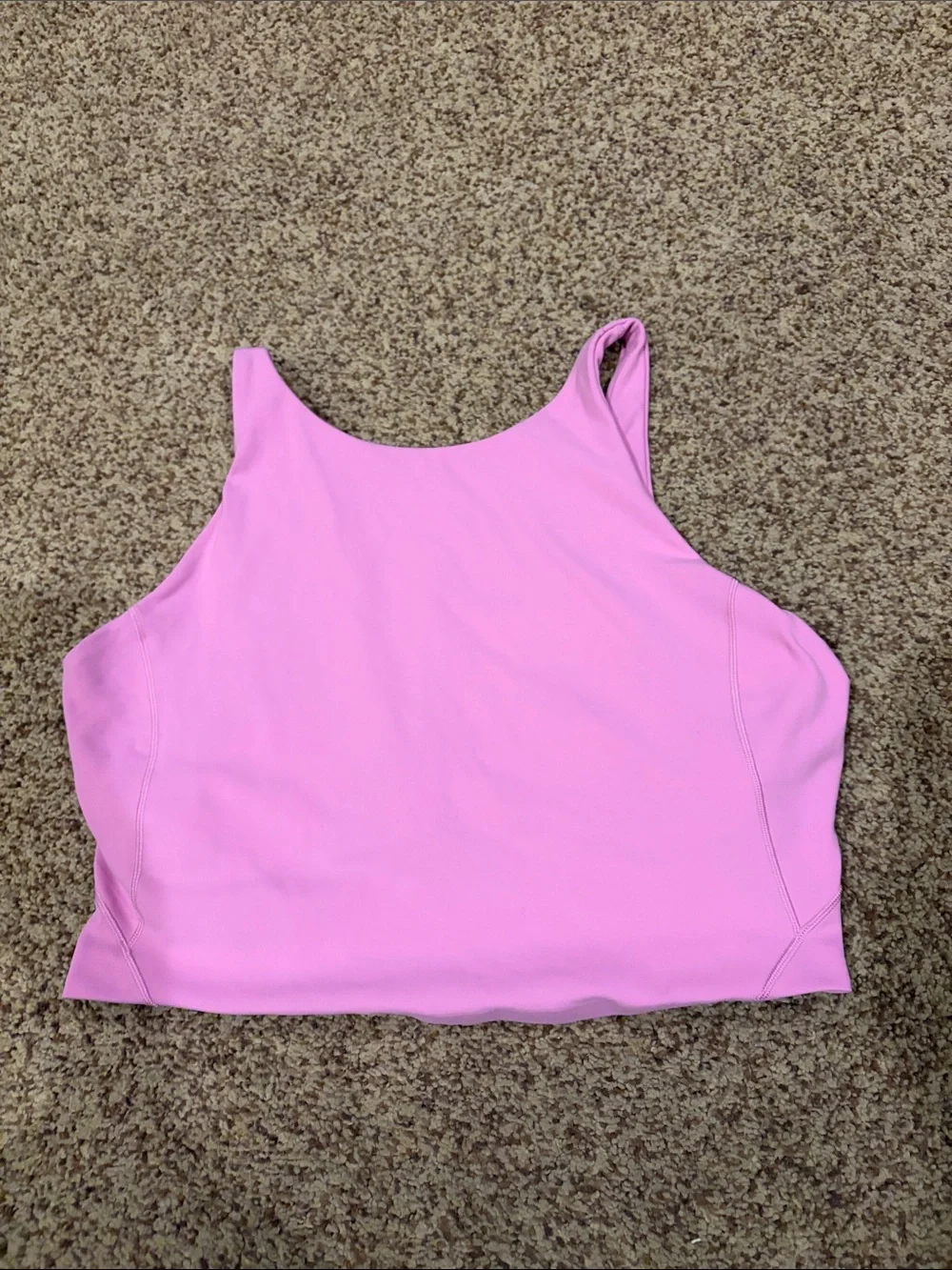 lululemon athletica Pink High-Neck Crop Tank
